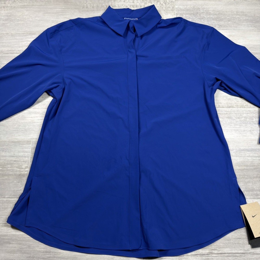 $130 Nike 24.7 PerfectStretch Women's Dri-FIT Oversized Shirt Small HM8385-455